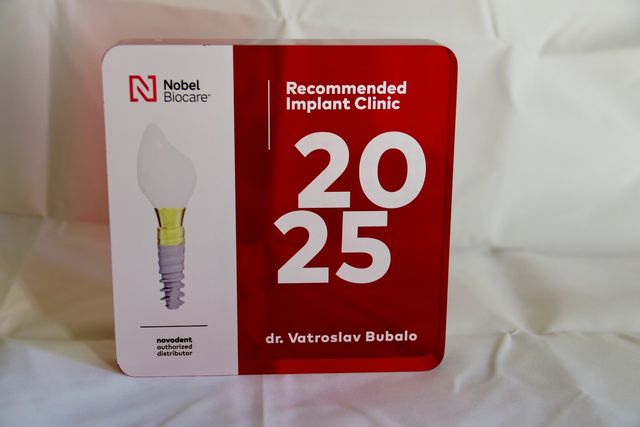 Nobel Biocare award – Recommended Implant Clinic 2025, Dr. Vatroslav Bubalo